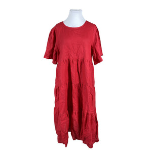 Unisex Anna Liisa - Mitteveniv kleit, suurus 54 - Punane (1)