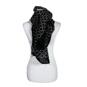 Unisex by Malene Birger - Õhuke sall, suurus Maxi - Must (1)