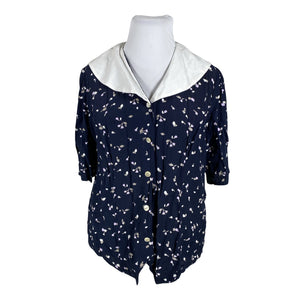 Unisex Marmalade - Lühikeste käistega pluus, suurus 42 - Sinine (1)