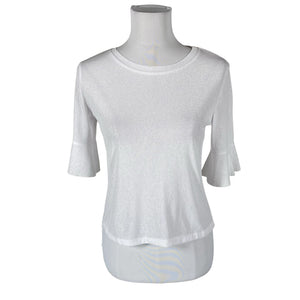 Unisex Temt - Trikotaažist pluus, suurus 40 - Valge (1)