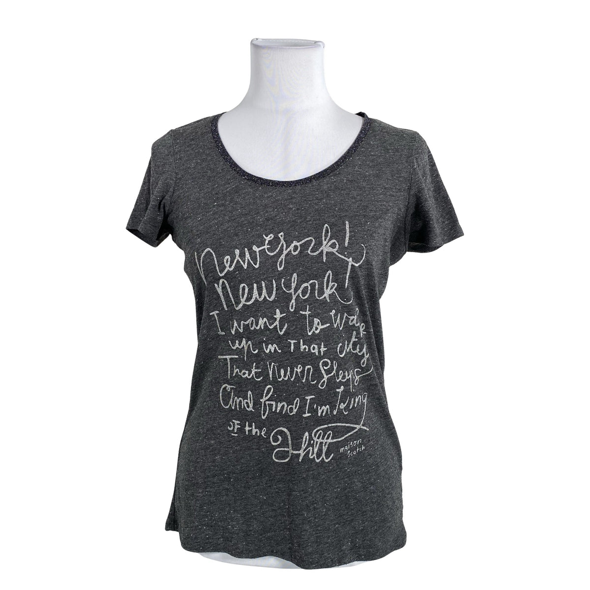 Unisex Scotch&Soda - T-särk, suurus 36 - Hall (1)