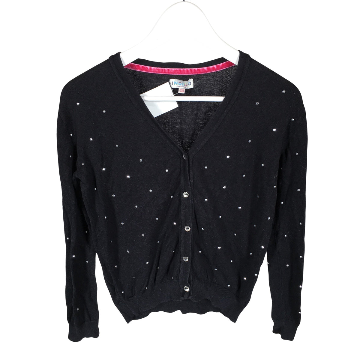 Unisex INDI-GO - Kardigan, suurus 146 - 152 - Must (1)