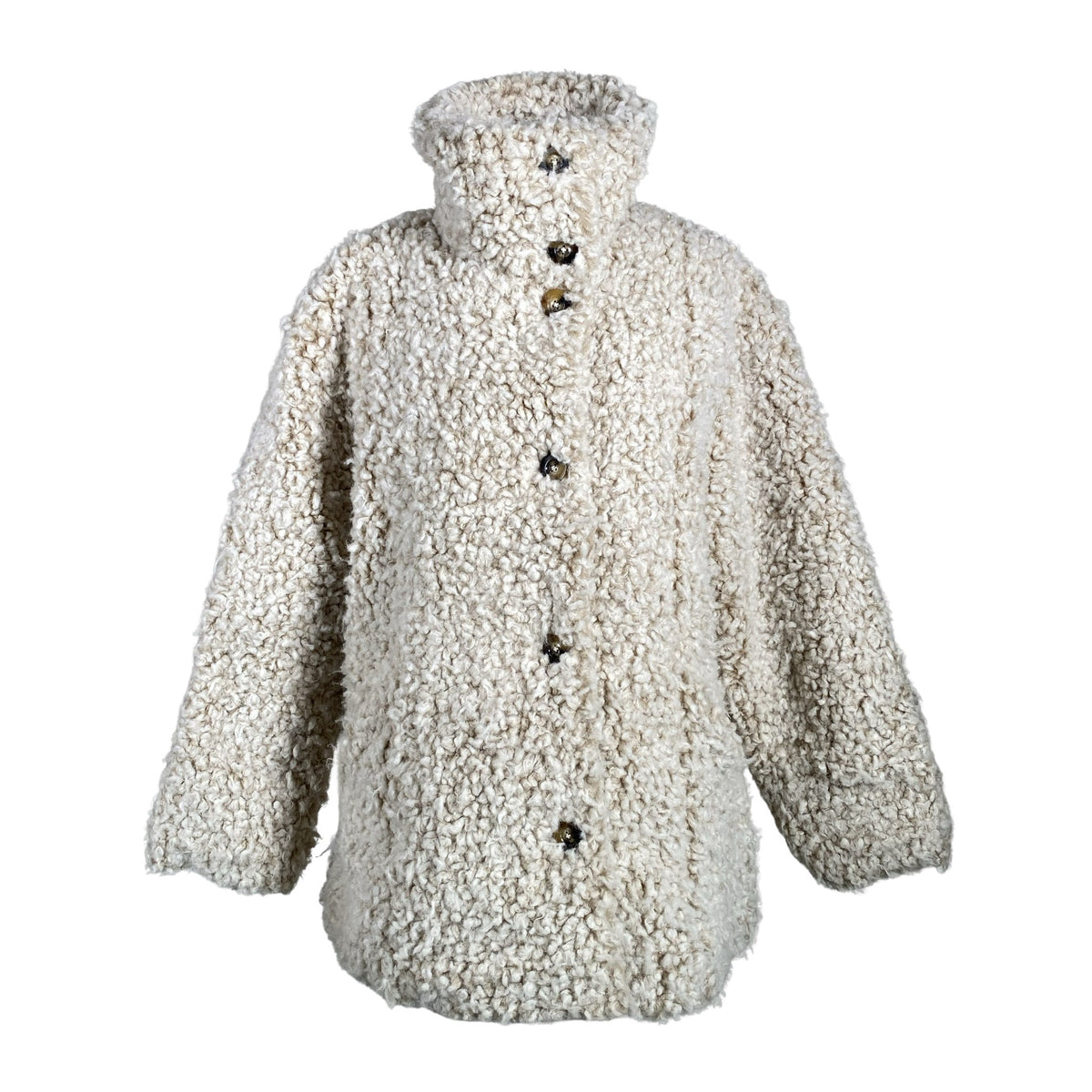 Unisex Odd Molly - Kunstkarusnahast mantel, suurus 40 - Beige (1)