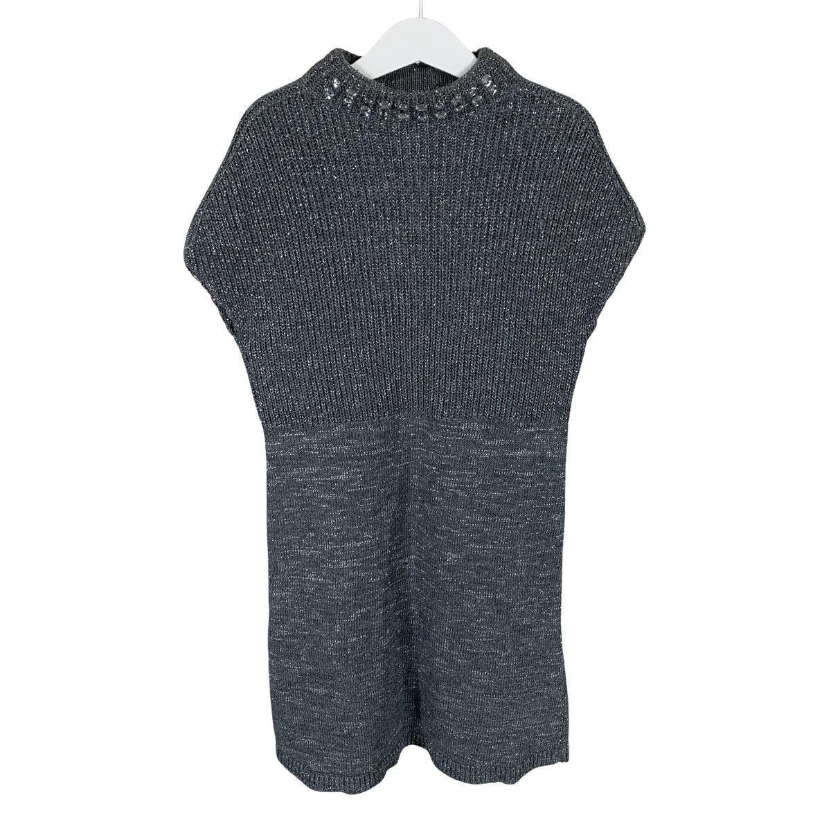 Unisex Benetton - Kootud kleit, suurus 140 - 146 - Hall (1)