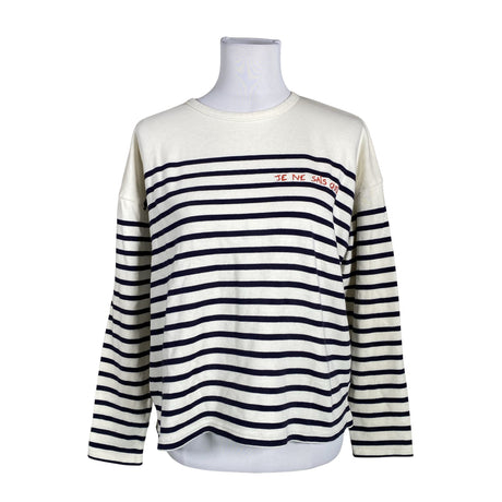 Unisex Maison Labiche - Trikotaažist pluus, suurus 40 - Valge ()