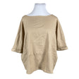 Unisex London Fog - Lühikeste käistega pluus, suurus 46 - Beige ()