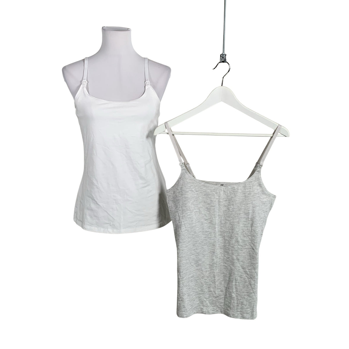 Unisex H&M Mama - Trikotaažist topp, suurus 38 - Valge (1)