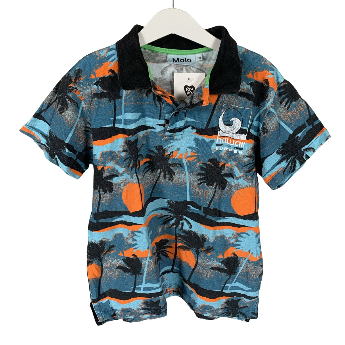 Unisex Molo Kids - Polosärk, suurus 122 - 128 - Sinine (1)