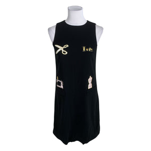 Unisex Moschino Cheap and Chic - Mitteveniv kleit, suurus 36 - Must (1)