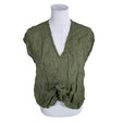 Unisex Massimo Dutti - Lühikeste käistega pluus, suurus 38 - Roheline ()