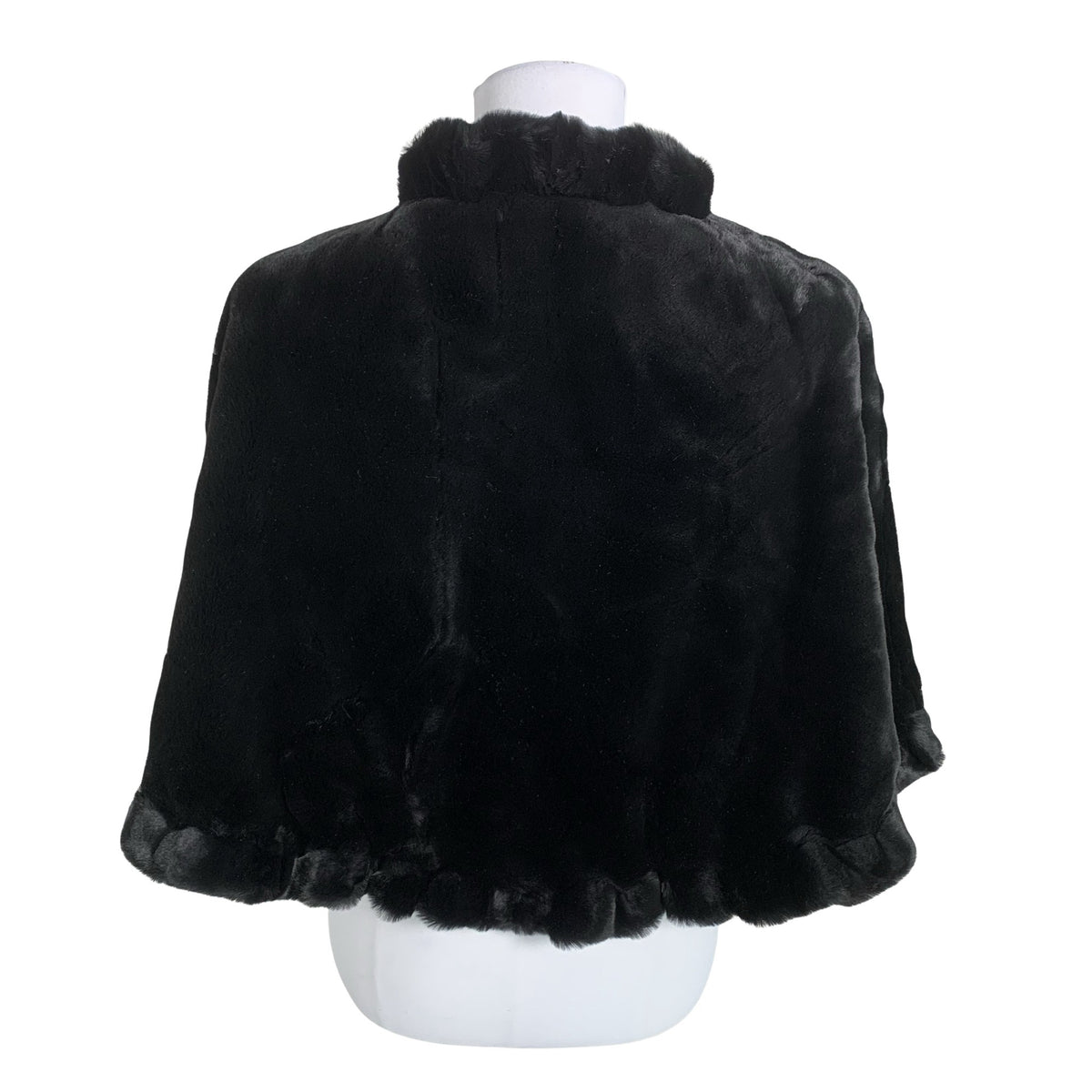 Unisex Sentinelle - Kunstkarusnahast mantel, suurus 38 - Must (2)