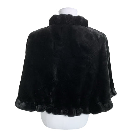 Unisex Sentinelle - Kunstkarusnahast mantel, suurus 38 - Must (2)