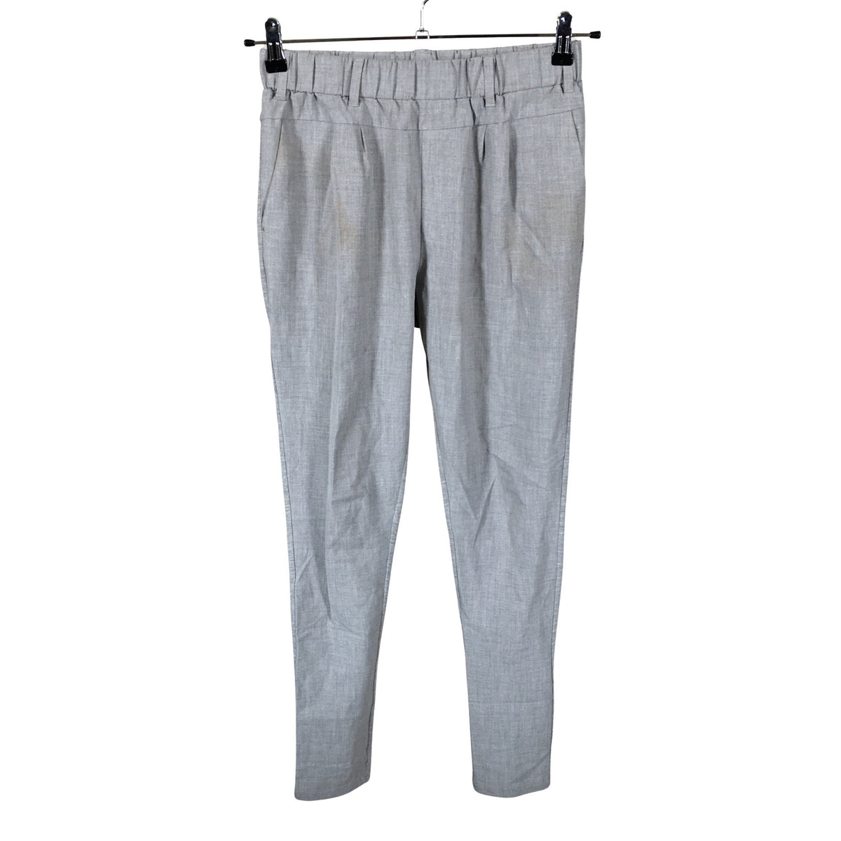Unisex Kaffe - Mittevenivad püksid, suurus 34 - Hall (1)