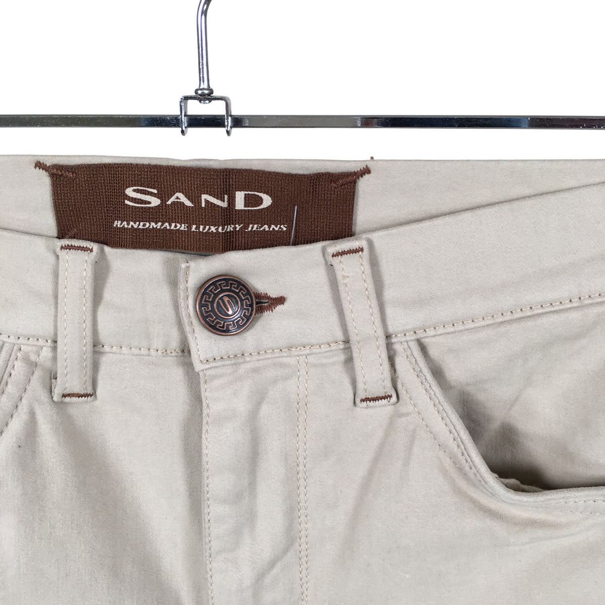 Unisex Sand - Mittevenivad püksid, suurus 34 - Beige (3)