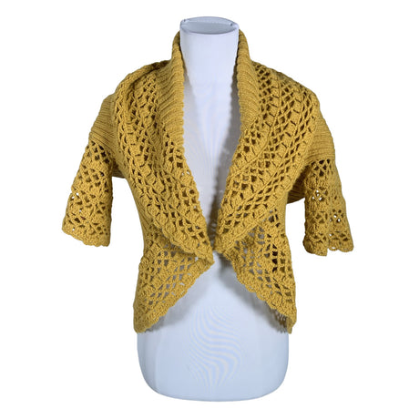 Unisex Handmade - Kootud boolero, suurus 38 - Kollane ()