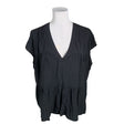 Unisex Nevereven - Lühikeste käistega pluus, suurus 40 - Must ()