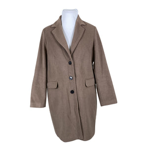 Unisex Fiorella Rubino - Villane mantel, suurus 44 - Pruun (1)