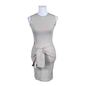 Unisex Club L - Trikotaažist kleit, suurus 36 - Beige (1)