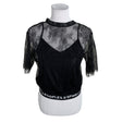 Unisex The Kooples - Lühikeste käistega pluus, suurus 40 - Must ()