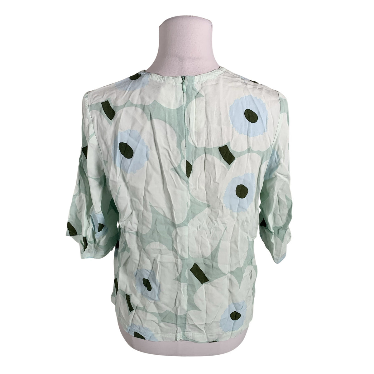 Unisex Marimekko - Lühikeste käistega pluus, suurus 38 - Roheline (2)