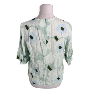 Unisex Marimekko - Lühikeste käistega pluus, suurus 38 - Roheline (2)