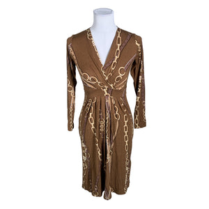 Unisex Andiata - Trikotaažist kleit, suurus 36 - Pruun (1)