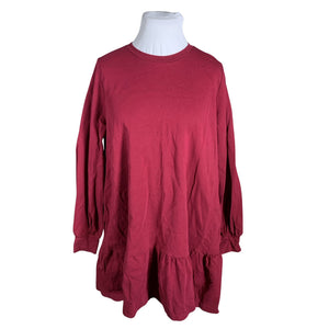 Unisex Nanso - Dressikangast kleit, suurus 42 - Veinipunane (1)