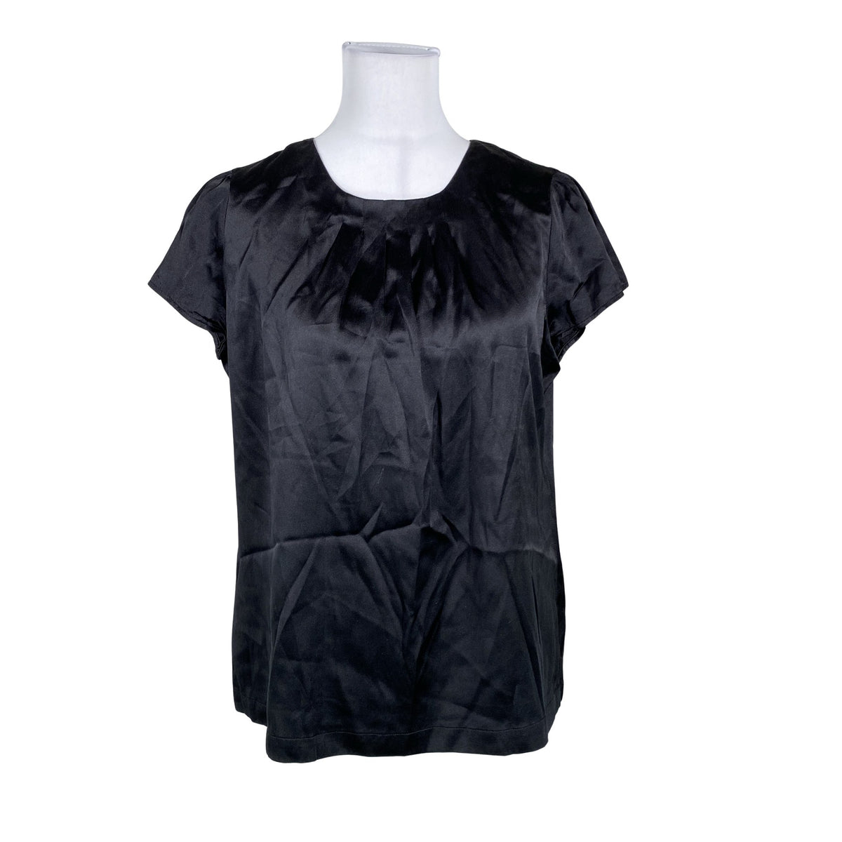 Unisex Ril's - Lühikeste käistega pluus, suurus 38 - Must (1)