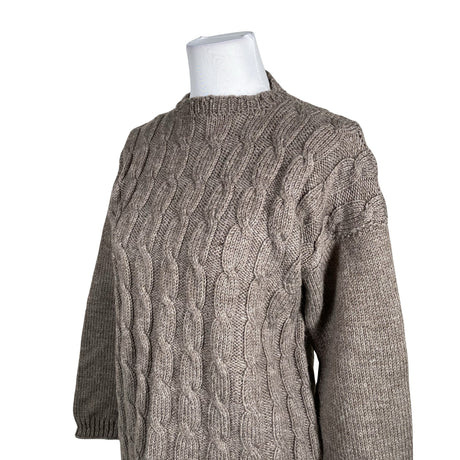 Unisex Handmade - Villane pluus, suurus 36 - Pruun (2)