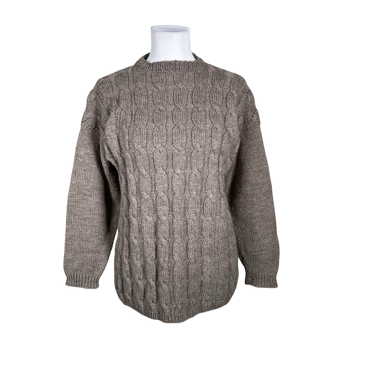 Unisex Handmade - Villane pluus, suurus 36 - Pruun (1)