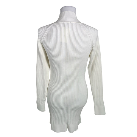 Unisex Bardot - Kootud kleit, suurus 40 - Valge (2)