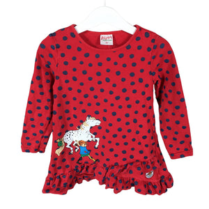 Unisex Martinex - Trikotaažist kleit, suurus 92 - 98 - Punane (1)