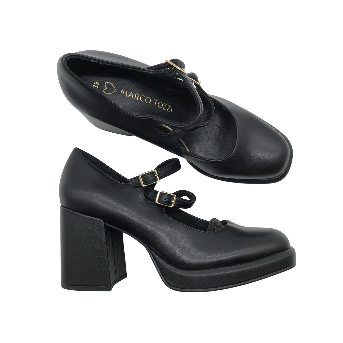 Unisex Marco Tozzi - Kontsakingad, suurus 39 - Must (1)