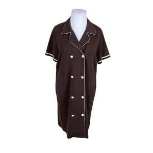 Unisex Nanso - Trikotaažist kleit, suurus 42 - Pruun (1)
