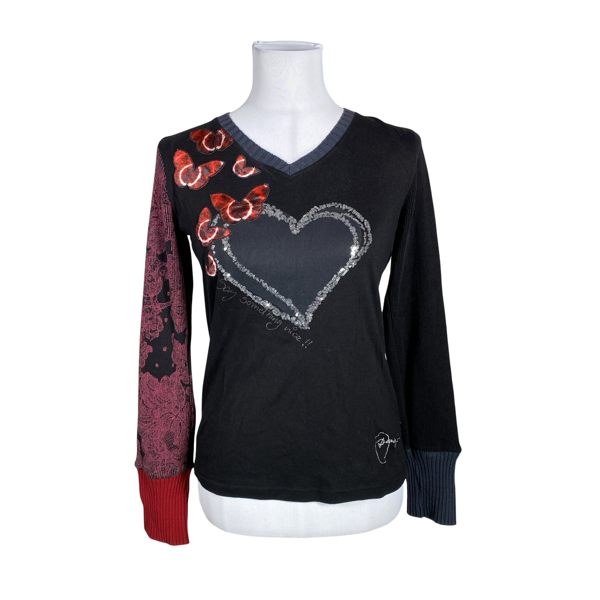 Unisex Desigual - Kampsun, suurus 38 - Must (1)
