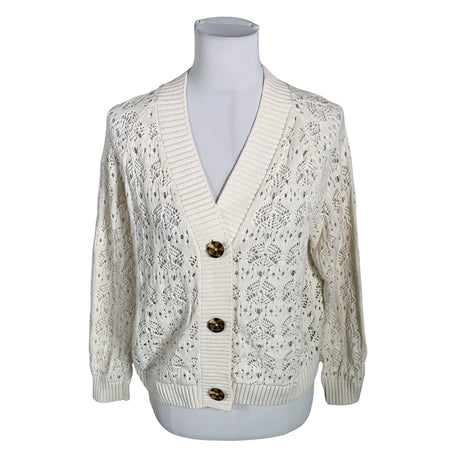 Unisex Saint Tropez - Kardigan, suurus 36 - Valge ()