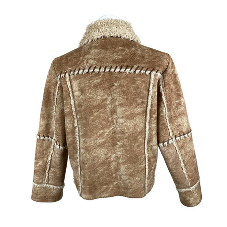 Unisex Jack & Jones - Kunstkarusnahast mantel, suurus L - Pruun (2)