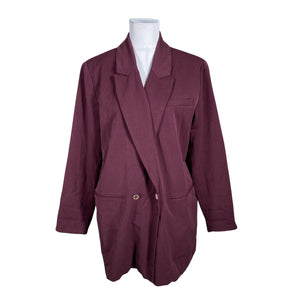 Unisex Fransa - Jakk, suurus 40 - Veinipunane (1)