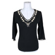 Unisex Léo Guy - Trikotaažist pluus, suurus 40 - Must ()