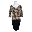 Unisex Luisa Cerano - Kootud kleit, suurus 34 - Pruun ()