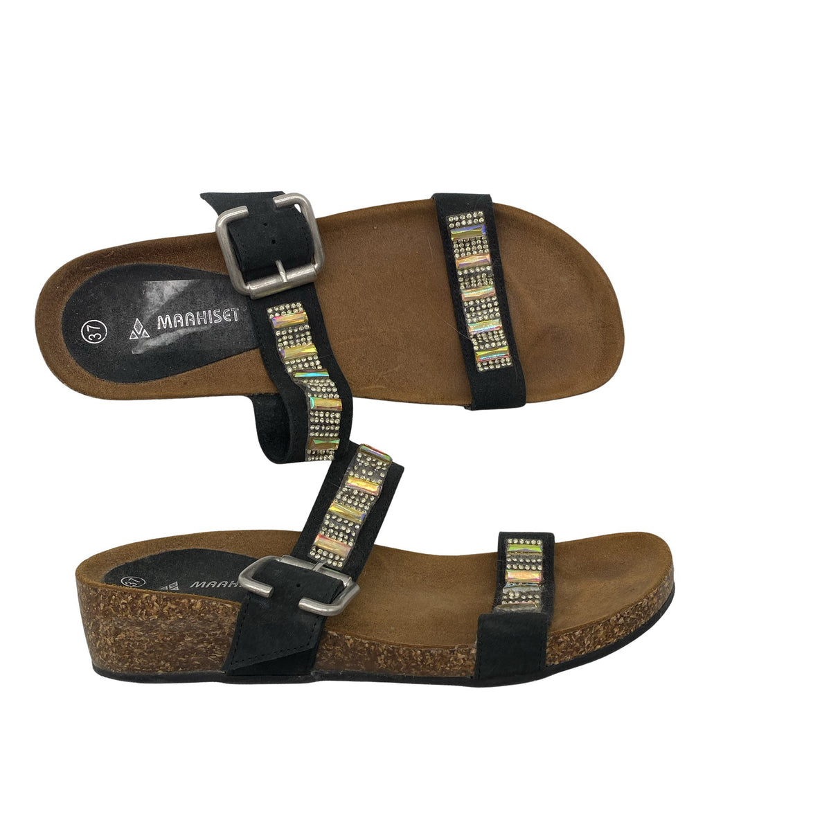 Unisex Maahiset - Rihmikud, suurus 37 - Pruun (1)