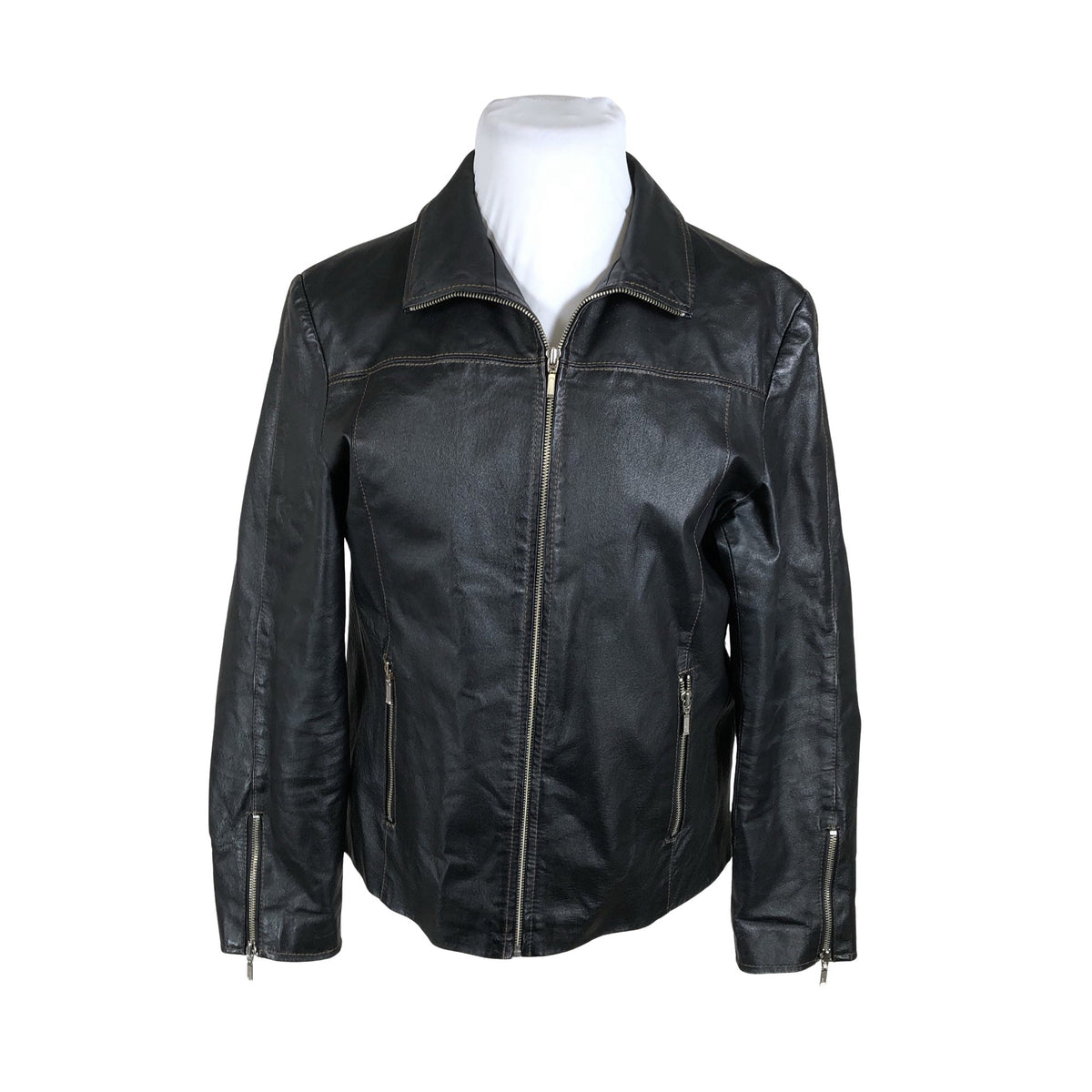 Unisex Big-L - Nahktagi, suurus 42 - Must (1)