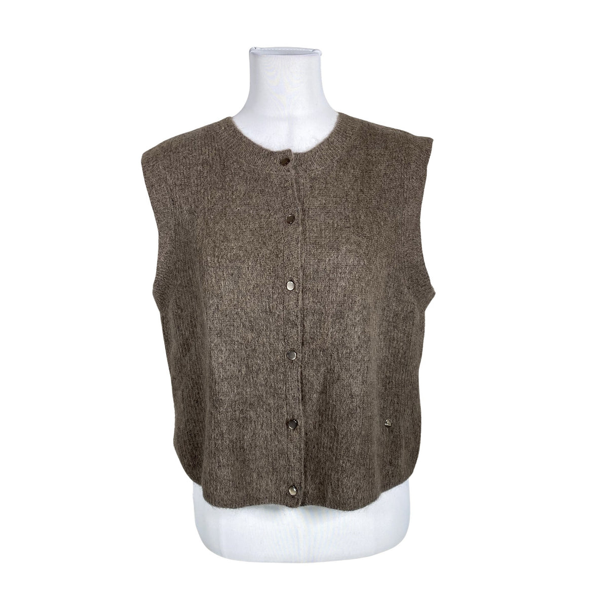 Unisex Mos Mosh - Kootud vest, suurus 38 - Pruun (1)