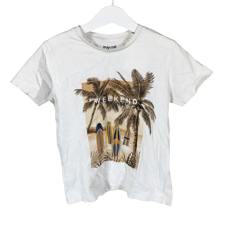 Unisex Mayoral - T-särk, suurus 122 - 128 - Valge ()