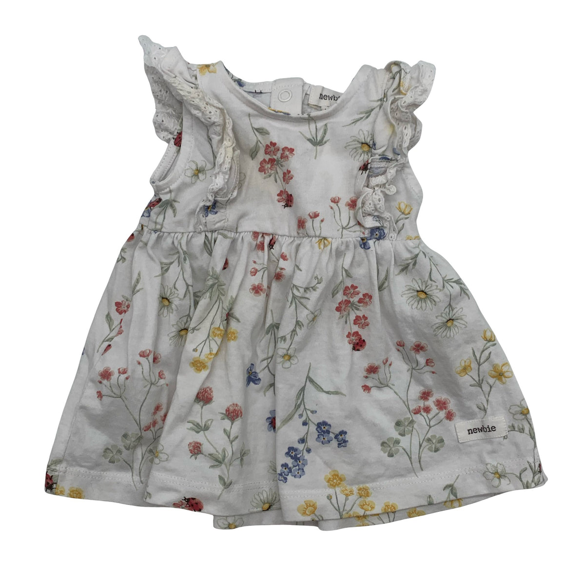 Unisex Newbie - Trikotaažist kleit, suurus 50 - 56 - Valge (1)