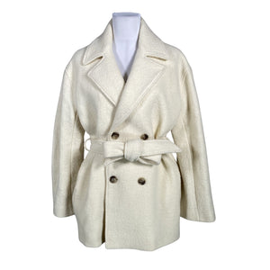 Unisex Filippa K. - Villane mantel, suurus 38 - Looduslik valge (1)