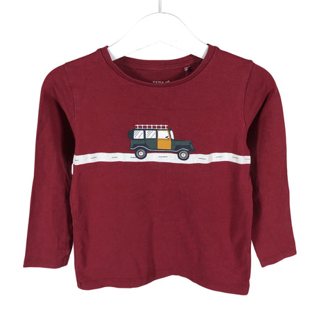 Unisex Name It - Trikotaažist pluus, suurus 92 - 98 - Veinipunane ()
