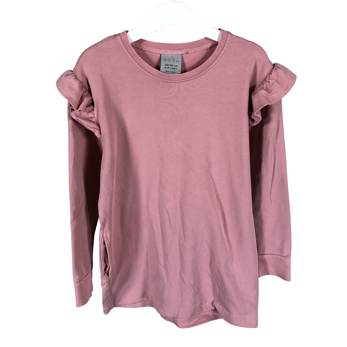 Unisex NOSH - Trikotaažist pluus, suurus 134 - 140 - Heleroosa (1)