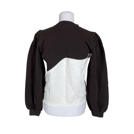 Unisex Ganni - Dressikangast pluus, suurus 40 - Pruun (2)