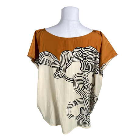 Unisex Esprit - Lühikeste käistega pluus, suurus 38 - Pruun (2)